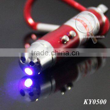 3 in 1 Mini Aluminum Carabiner LED Flashlight Torch Lamp Keychain Personality UV Money Detector LED Electric Torch Keyring photo-3