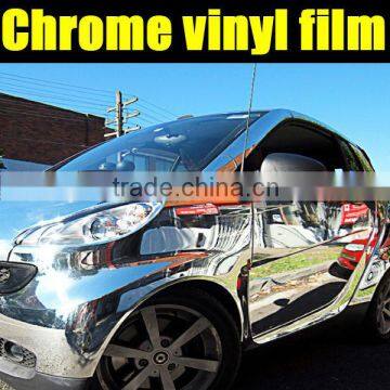 silver chrome mirror film with Size 1.52*30m