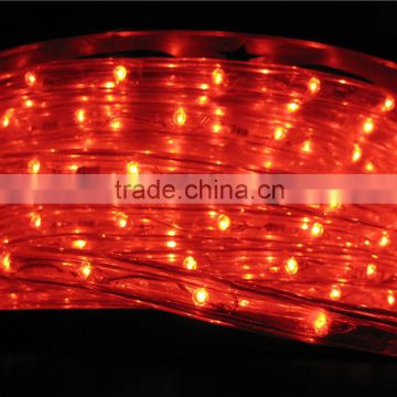 13mm, 2wires, vertical red waterproof 12 volt led rope light