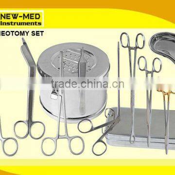 Tracheotomy Set Surgical Instruments Set General Surgery Instrument Set Tracheotomy Set