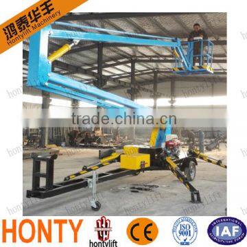 Professional design 200kg Diesel Engine/Battery Type Folding Arm manual boom lift