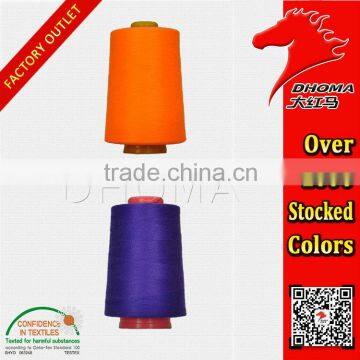 wholesale stock lot polyester sewing thread for overlock