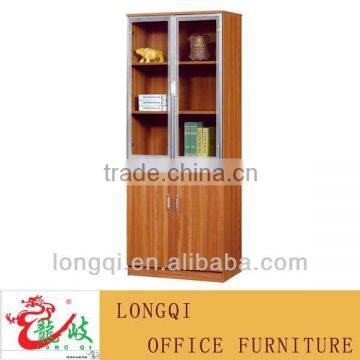 hot sale high quality modern glass door aluminum frame with drawer file cabint storage bookcase