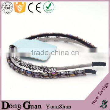 2016 new design custom print fold over elastic hair band sports sweat headband handmade flower children's