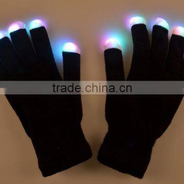 2016 cheap Party Light Up Gloves/Adult Custom Logo Led Gloves