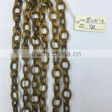 Popular decorative brass handmake chain,fashion brass chain.Clothing chain, waist chain, bag chain, key chain