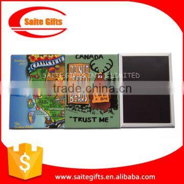 Promotional customized offset printed tinplate photo magnet