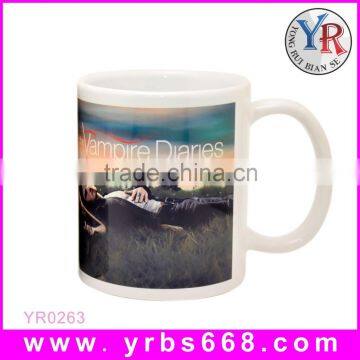 Alibaba China high quanlity custom logo decoration sublimation white tea cups