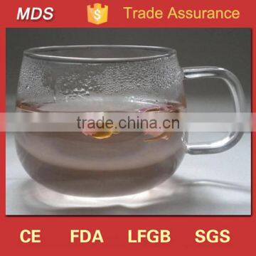 Hot Selling Drinking Water Glass Tumbler Cup With Handle