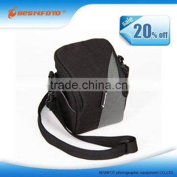 Portable High margin slr bag black nylon camera bag shoulder strap bag