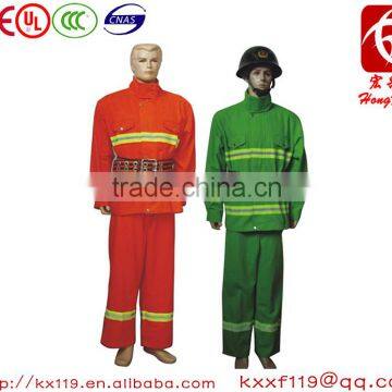 97type Green Orange Comfortable anti fire suit for fire man