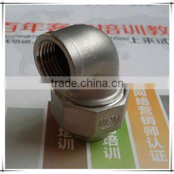 1/2" stainless steel NPT female threaded union elbow pipe fittings