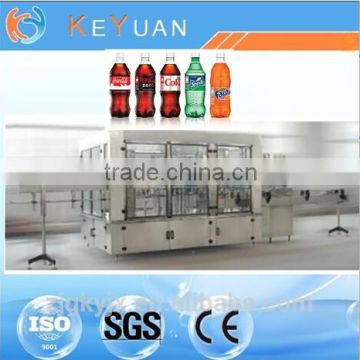 pet,glass bottle 3-in-1 carbonated drink filling machine