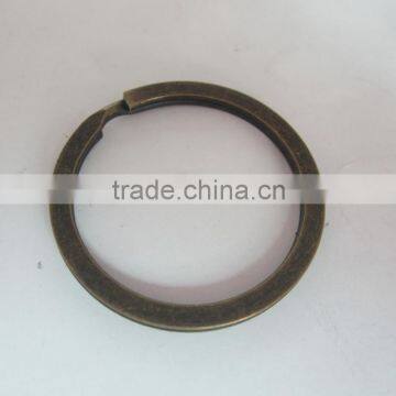 Fashion High Quality Gift Metal Flat Antique Brass Split Key Ring in Bulk Sellling photo-2