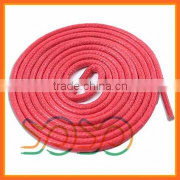 New Arrival Custom Shoelaces Plastic Tip Waxed Cotton Shoe Laces photo-2