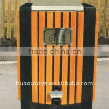 Outdoor Square Foot Pedal Trash Bin