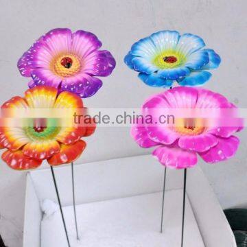 6 Plastic Morning Glory Single Stem Artificial Flower Arrangement