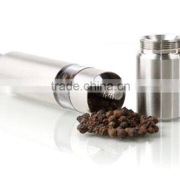 High Quality Stainless Steel Salt and Pepper Mill With Manual Button photo-4