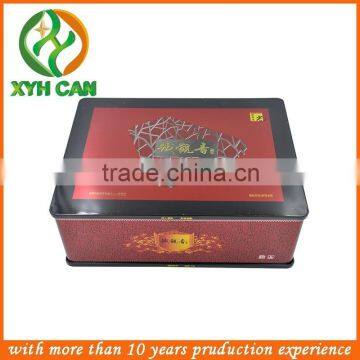 rectangular tea tin box /seamless tin /box set