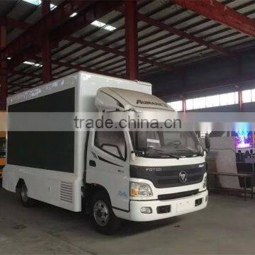 Best selling FOTON AUMARK led mobile advertising trucks for sale