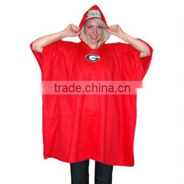 Hot sale women fashion rain poncho,waterproof and breathable