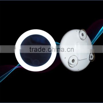 LED suction mirror lighted wall mirror