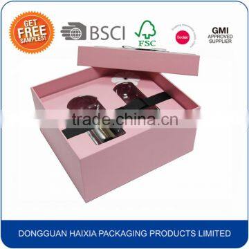 Luxury pink colorful gift square perfume packing box