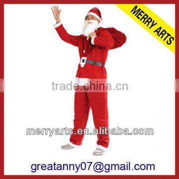 Factory Sale Sexy Men Christmas Santa Clause Bra Clothes Set