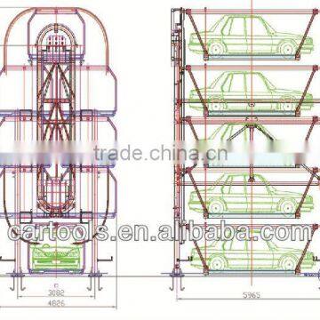 Automatic vehicle circute parking system