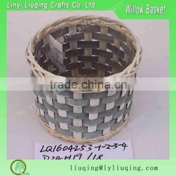 bark flower pot with pp lining