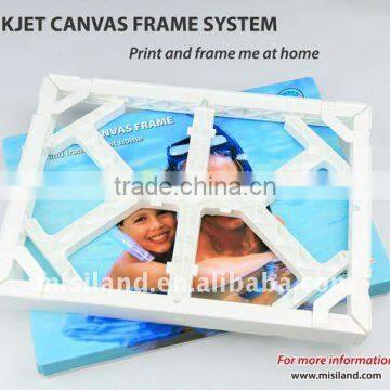 minicolor perfect DIY canvas frame with letter size canvas,plastic frame,special tape of full colorful packing box,print at home