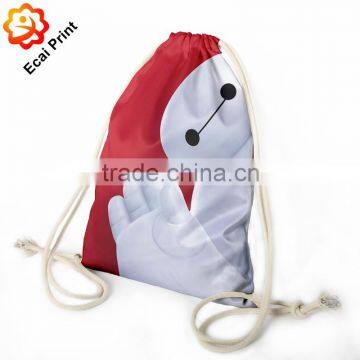 large new model heat transfer digital printing drawstring backpack