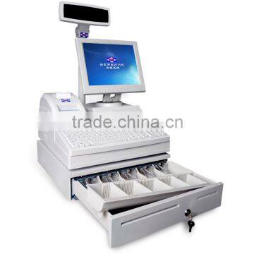 supermarket pos machine/pos terminal with printer/all in one pos machine