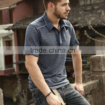 Wholesale Short Sleeve Mens Tops Men Polo T-shirts and Embroidery Design or T Shirts With Collars