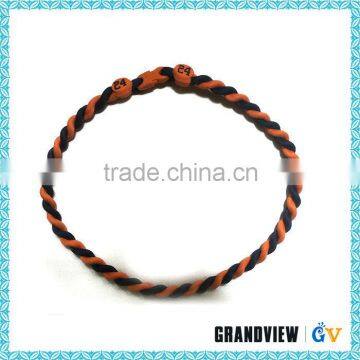 High quality oem weave lonic braided useful baseball tornado necklaces