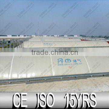 Low Cost Manufacturing PVC Membrane Portable Biogas Plant Project Folding Home Methane Biogas storage bag in China