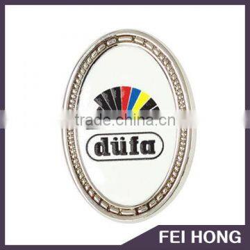 Custom design zinc alloy material pictures of badges with digital printing
