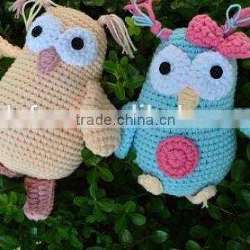 Cute handmade owl crochet toys crochet baby toys