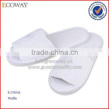 Cheap Hotel Slippers Open Toe Disposable White Slippers Personalized Indoor Slippers