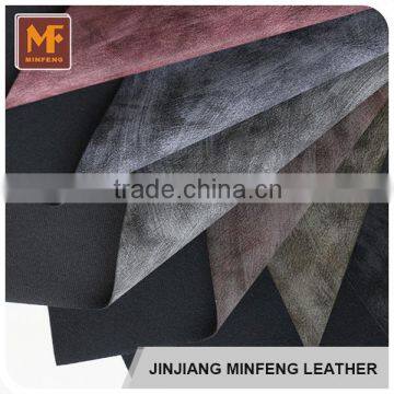 Good quality waterproof for shoes handbag woven pu leather