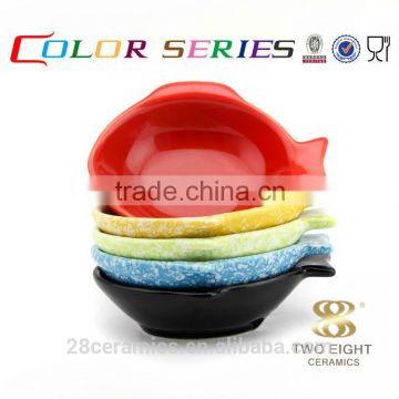 Wholesale japanese ceramic tableware, fish plate, dish set for restaurant