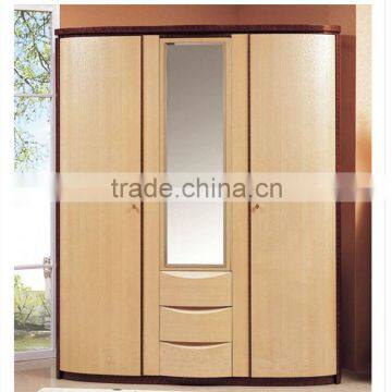 wardrobe design with mirror and 3 drawers