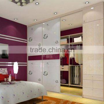 modern bedroom sliding door wardrobe design for cheap price/beautiful wardrobe