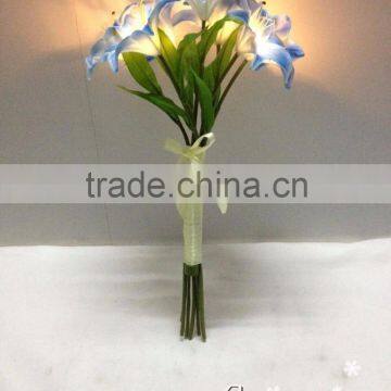 hot selling factory patent cheap price artificial plastic fake lily flower calla with led light lighting flowers