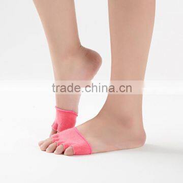 Custom Yoga Half Foot Socks, Half Toe Socks, Open Toe Socks for Sale photo-6