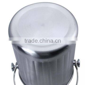 L/C Cheap Houseware 1.0 Gallon Stainless Steel Garbage Can With Carbon Filters photo-2