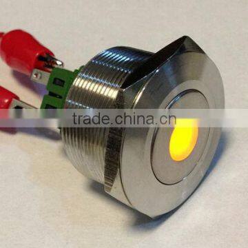 Vandalproof Latching Dot LED Push Button Switch L30(Dia.30mm) Stainless Steel