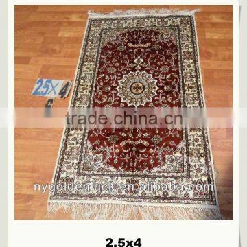 2.5x4ft Spun Silk Chinese Handmade Wholesale Turkish Mosque Prayer Rugs