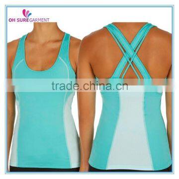 womens sports tank top, fitness singlet, supplex gym tank top