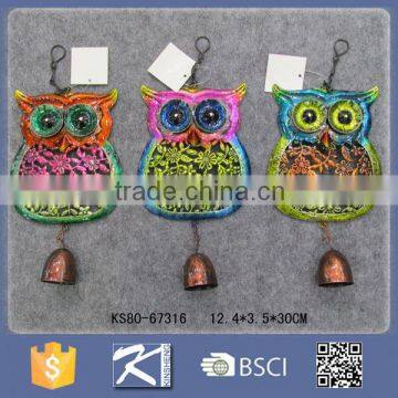 Metal Garden decoration Owl Wind Bell